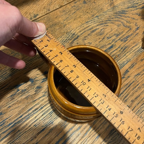 🤎Céramique de Beauce – Tilt teapot set with 3 mugs – 1977–78 Colonial Series - Picture 10 of 15